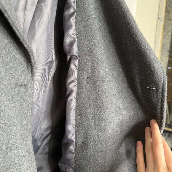 Zhanyibo Gray Peacoat - M - Picture 7 of 8